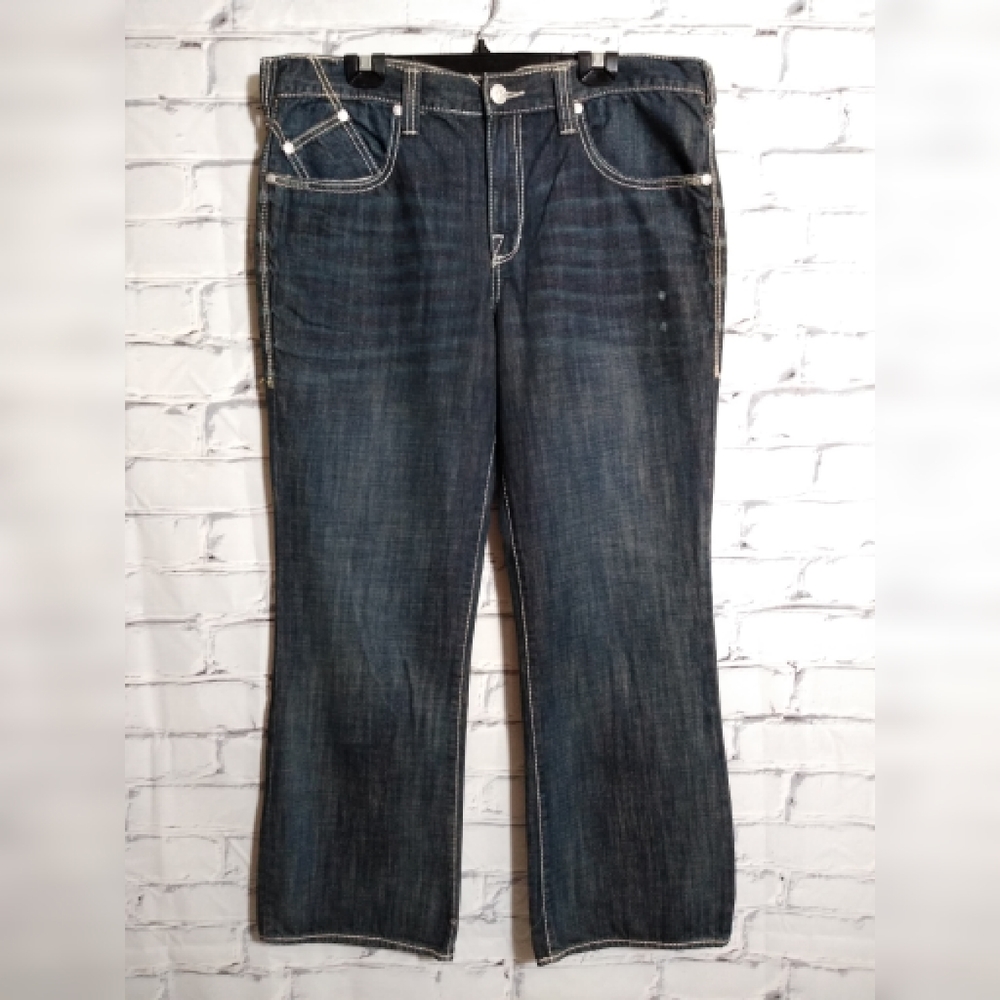 Rock & Republic rebellion blue jeans size 38x30 - Picture 3 of 10